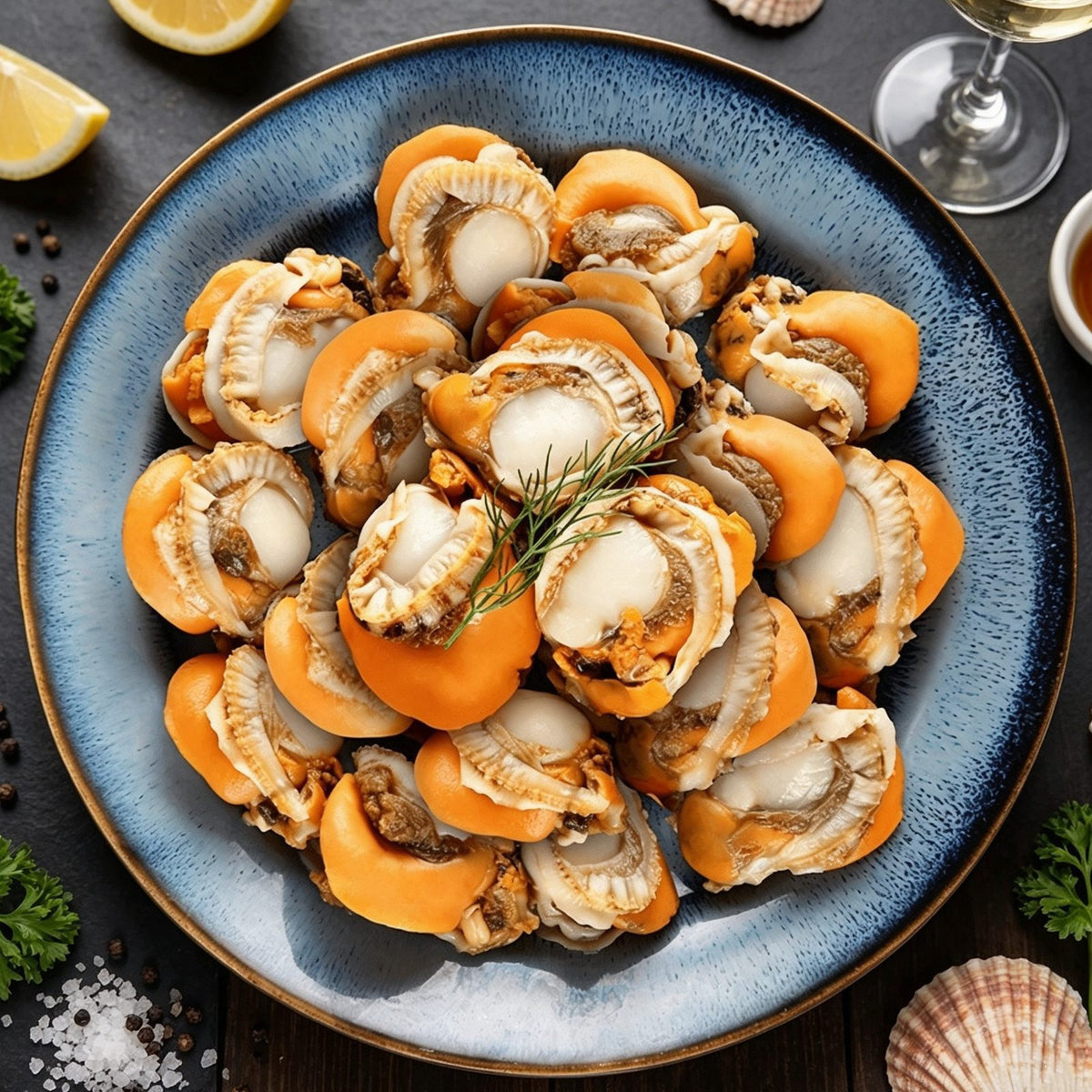 Wild Frozen Scallop Meat 1kg